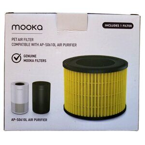 *NEW* MOOKA AP-S0610L Air Purifier Pet Mode Filter, 3-in-1 True HEPA Filter